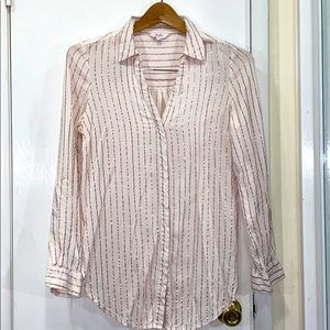 Candie’s Longsleeve Glittered Stripes Shirt - M